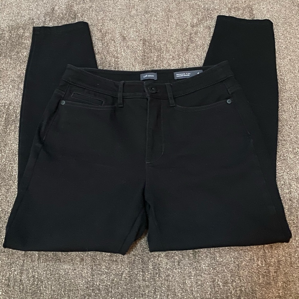 J. Jill Black Jeans Size 6P High Rise Leggings
